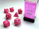Chessex Opaque Polyhedral Dice Purple/White 7pcs