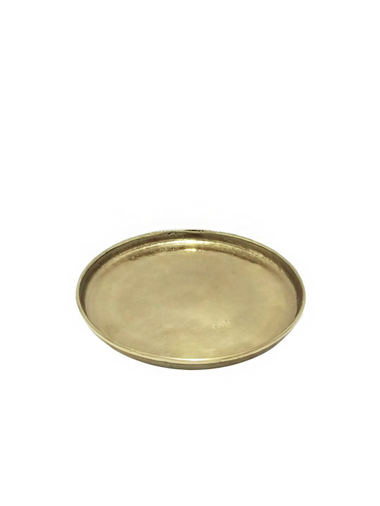 Zaros Aluminum Round Decorative Tray 34x3x3cm