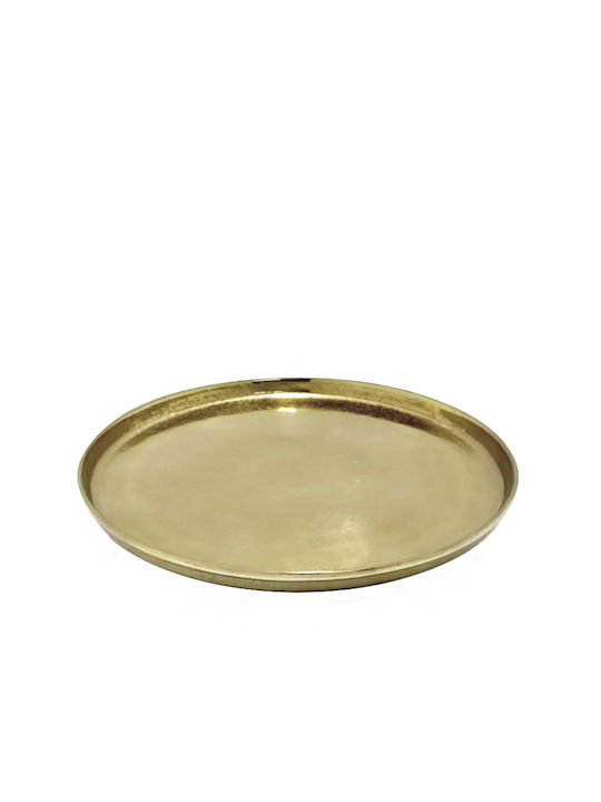 Zaros Aluminum Round Decorative Tray 40x40x3cm