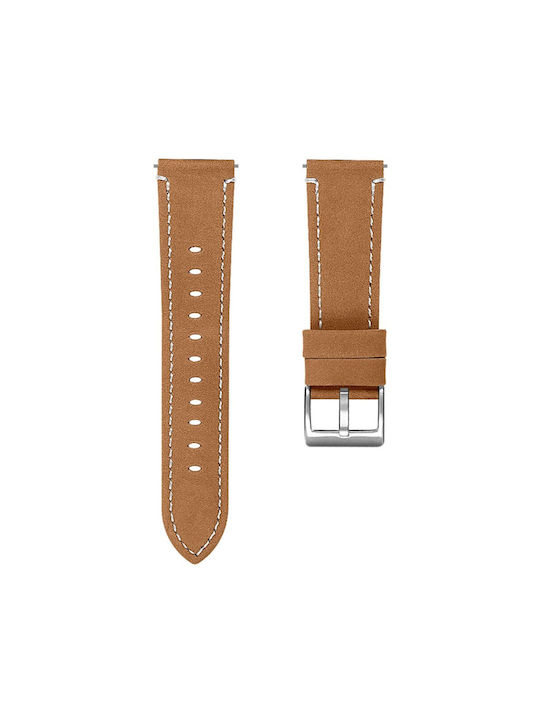 Metal Clasp Strap Leather Brown (Mibro Watch GS / Mibro Watch C3)