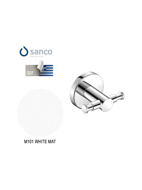 Sanco Ergon Double Wall-Mounted Bathroom Hook W...