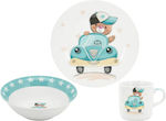 Max Home Feeding Set made of Porcelain Multicolour 3pcs