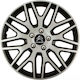 Versaco Car Hubcap Set Dakar Nc with Citroen Emblem 15" 4pcs Silver