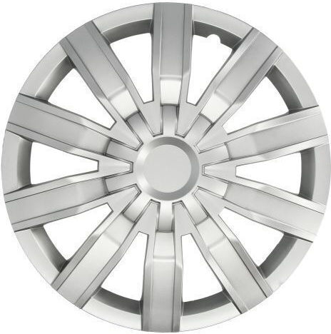 Mammooth Car Hubcap Set 15" 4pcs Silver A112 2044 15
