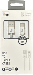 iUP USB 2.0 USB-C male - USB-A 1m