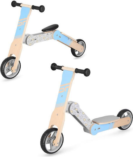 Spokey Kinderroller Klappbar Wooride 2-Rad mit Sitz Mehrfarbig