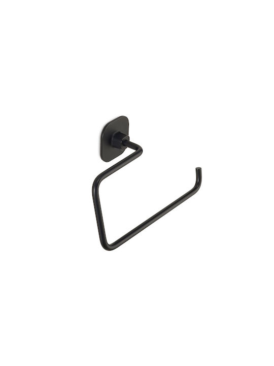 Gedy Single Wall-Mounted Bathroom Ring Inox Black