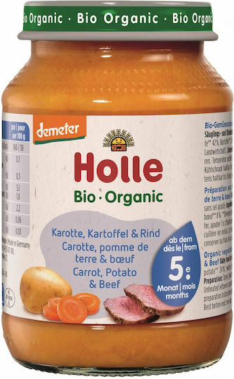 Holle Baby Meal Beef With Carrot & Potato with Flavor Beef with Carrot & Potato No Added Sugar 125gr for 5+ Months