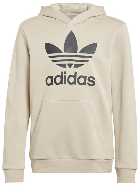 adidas Παιδικό Φούτερ με Κουκούλα Μπεζ Adicolor...