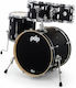 DW Drums Pdp Cm4 Standard Satin Black Drum Set