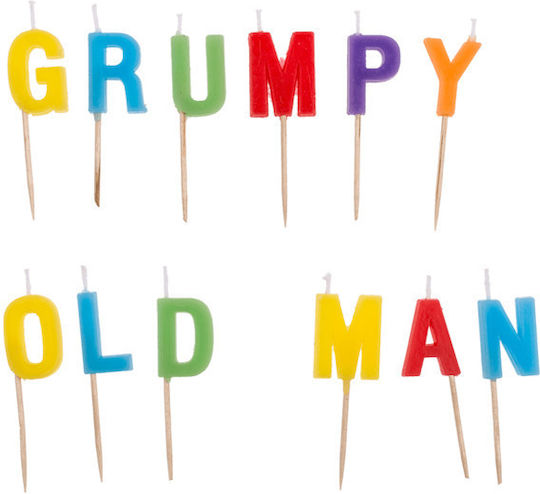 Out of the Blue Grumpy Old Man Birthday Candle Happy Birthday Grumpy Old Man 181128