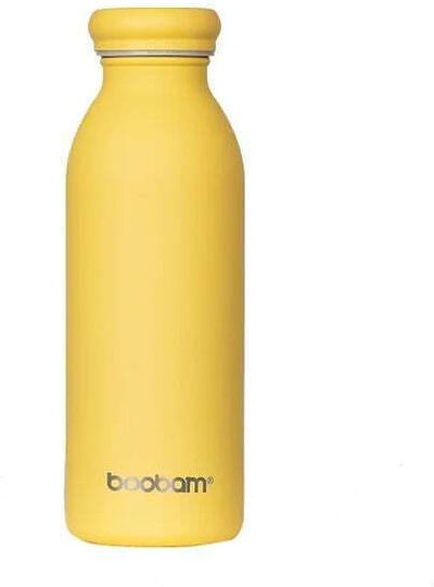 Boobam Lite Bottle Thermos Stainless Steel 500ml Yellow
