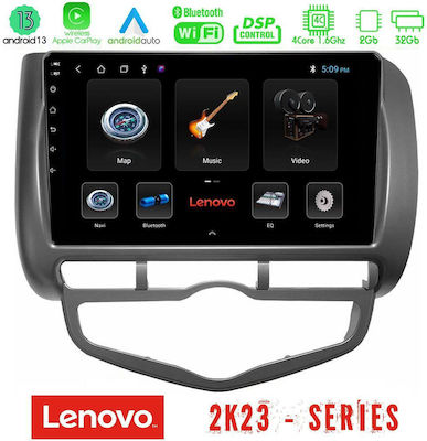 Lenovo Car Audio System for Honda Jazz 2002-2008 with A/C (WiFi/GPS/Android-Auto) with Touch Screen 9"