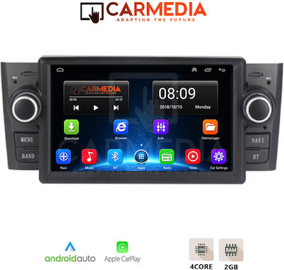 Carmedia Car-Audiosystem für Fiat Linie / Großer Punkt 2005-2012 (WiFi/GPS) mit Touchscreen 7"