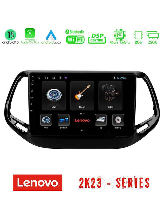 Lenovo Car-Audiosystem für Jeep Kompass 2017> (WiFi/GPS) mit Touchscreen 10"