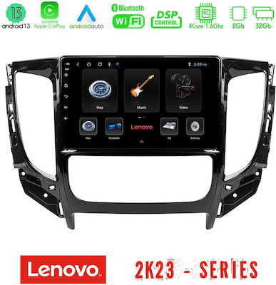 Lenovo Sistem Audio Auto pentru Fiat Fullback - Spate complet Mitsubishi L200 2015-2019 cu A/C (WiFi/GPS/Android-Auto) cu Ecran Tactil 9"