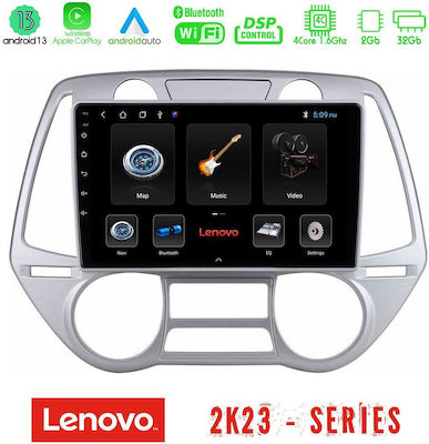 Lenovo Car-Audiosystem für Hyundai i20 mit A/C (WiFi/GPS/Android-Auto) mit Touchscreen 9"