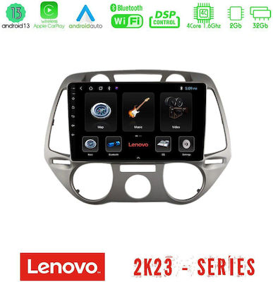 Lenovo Sistem Audio Auto pentru Hyundai i20 cu A/C (WiFi/GPS) cu Ecran Tactil 9"