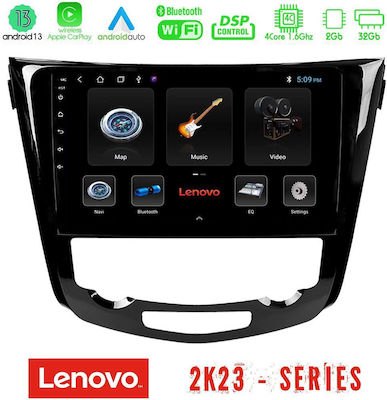Lenovo Sistem Audio Auto pentru Nissan Qashqai / X-Trail cu A/C (WiFi/GPS/Android-Auto) cu Ecran Tactil 10"