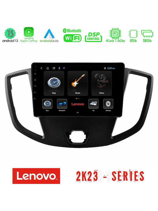 Lenovo Ηχοσύστημα Αυτοκινήτου για Ford Transit με Οθόνη Αφής 9"