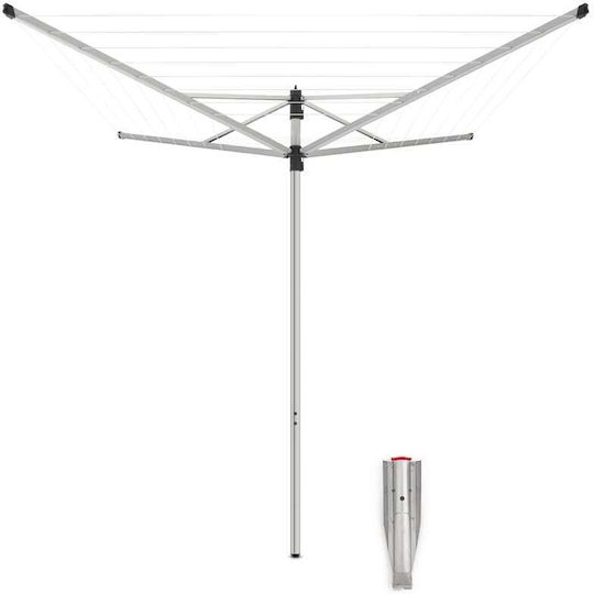 Brabantia Lift-O-Matic Πτυσσόμενη Απλώστρα Δαπέδου για το Κήπο Μεταλλική με Μήκος Απλώματος 40m