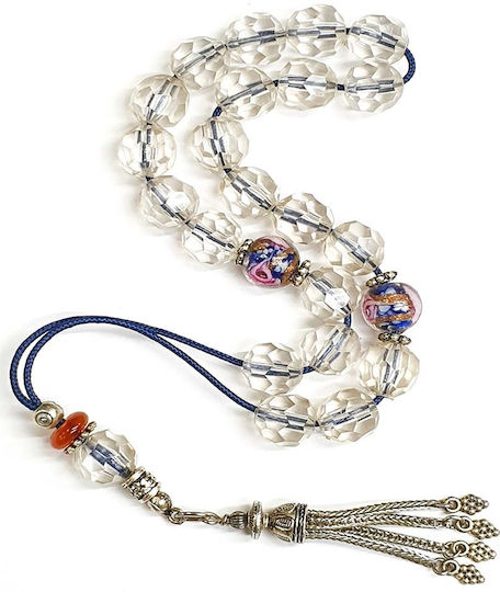 Roloi Komboloi Resin Worry Beads Transparent 32cm