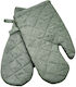 Cotton Fabric Set Oven Mitt Fabric Green 2pcs