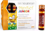 Marnys Protect Junior for the Defense of the Body with Royal Jelly, Propolis, and 12 Vitamins 20 x 0ml Forest Fruits