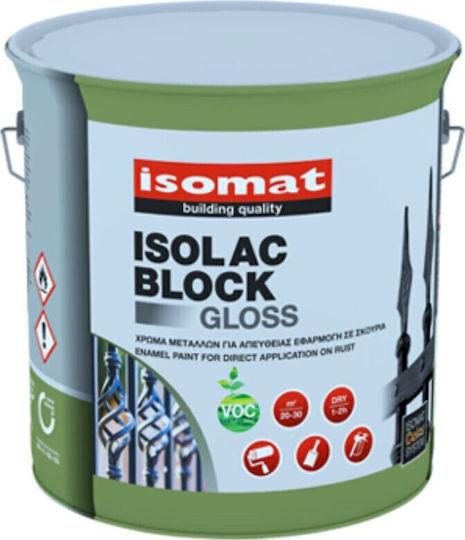Isomat Βερνικόχρωμα Αντισκωριακό 0.75lt Λευκό Γυαλιστερό