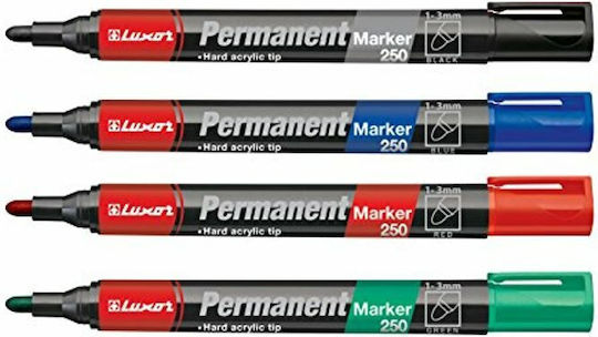 Luxor Ανεξίτηλος Μαρκαδόρος Μαύρος 3mm