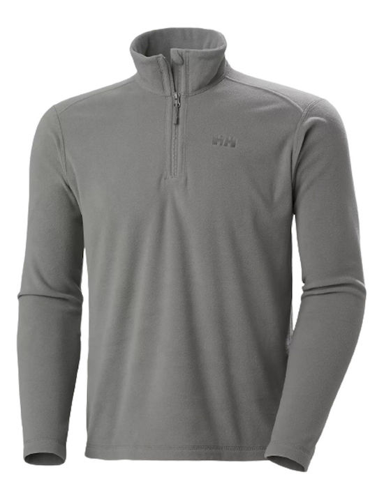 Helly Hansen Herren Langarmshirt Ausschnitt mit Reißverschluss Gray