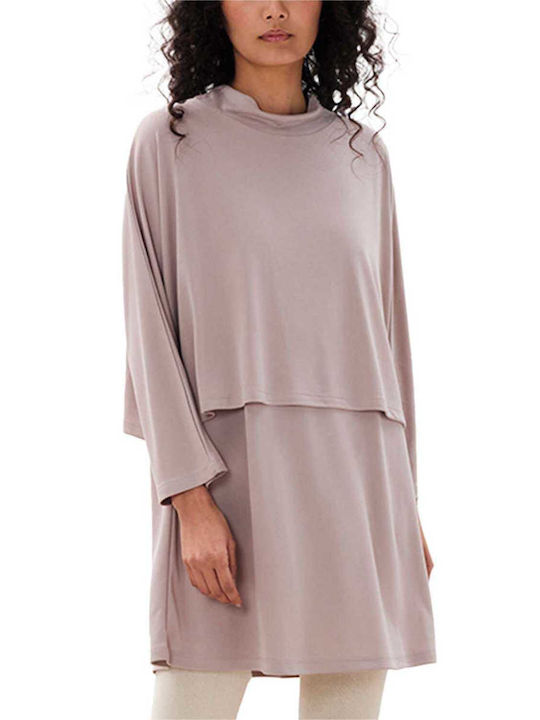 Ioanna Kourbela Women's Blouse Long Sleeve Gray