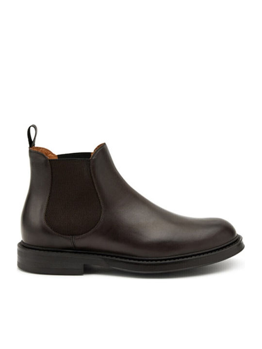 Leder Braun Chelsea Stiefeletten