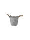 TnS Planter Metal White 18x18x17cm.