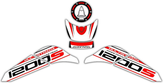 Ducati Αυτοκόλλητο Προστατευτικό Ρεζερβουάρ Λευκό