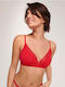 Sloggi Go Ribbed Roșu Bralette pentru femei