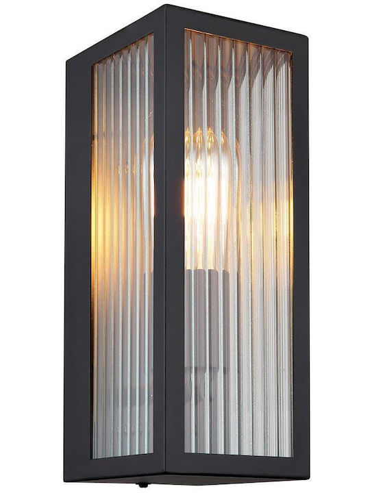 Globo Lighting Wall-Mounted Outdoor Lantern E27 IP44 12x32εκ.