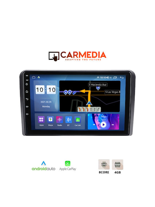 Carmedia Car Audio System for Seat Exeo Audi A3 2003-2012 (Bluetooth/USB/WiFi/GPS/Apple-Carplay/Android-Auto) with Touch Screen 9"
