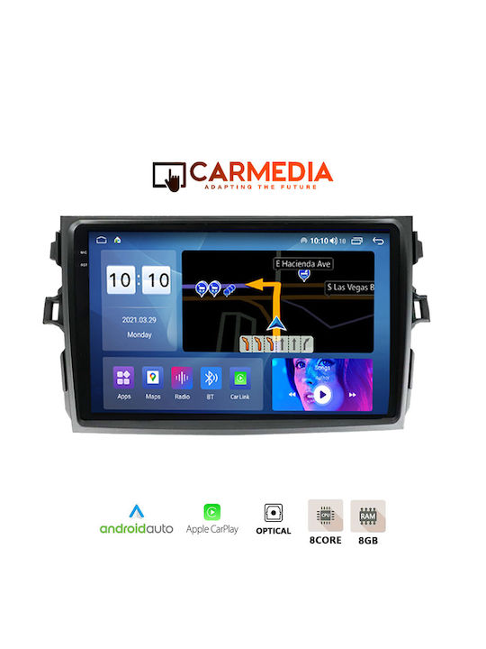 Carmedia Ηχοσύστημα Αυτοκινήτου για Toyota Corolla (Bluetooth/GPS) με Οθόνη Αφής 9.5"