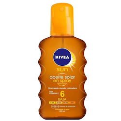 Nivea Sun Слънцезащитно Масло за тяло SPF6 в Спрей 200мл