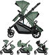 Mother Baby Cloud Adjustable Double Stroller Suitable for Newborn Green 15kg