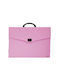 Typotrust Plastiktasche für Entwürfe mit Schnalle und Handgriff 45x5x33cm Rosa