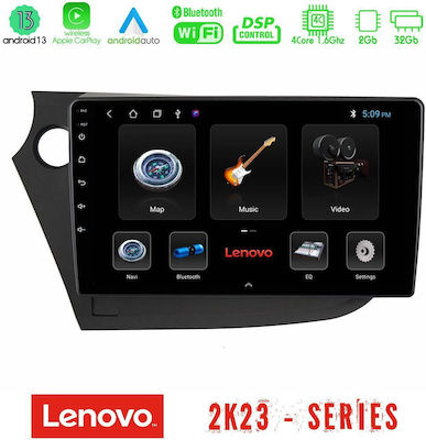 Lenovo Car Audio System for Honda Insight 2009-2015 (Bluetooth/USB/WiFi/GPS/Android-Auto) with Touch Screen 9"
