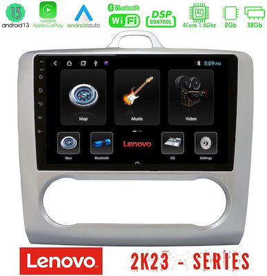 Lenovo Car Audio System for Ford Focus (Bluetooth/USB/WiFi/GPS/Android-Auto) with Touch Screen 9"