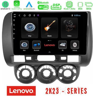 Lenovo Car-Audiosystem für Honda Jazz 2002-2008 mit A/C (Bluetooth/USB/WiFi/GPS/Android-Auto) mit Touchscreen 9"