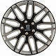 Versaco Car Hubcap Set Dakar Nc with Peugeot Emblem 14" 4pcs Black