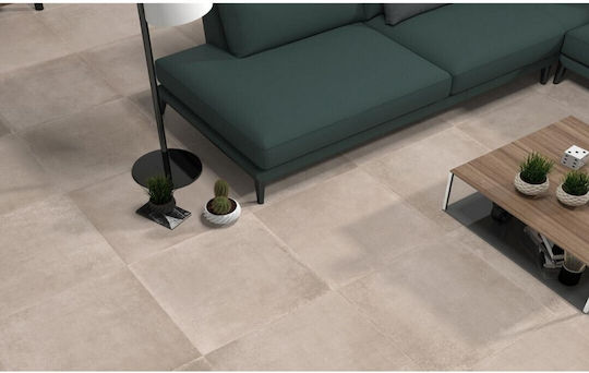 Ecoceramic Πλακάκι Δαπέδου Εσωτερικού Χώρου Πορσελανάτο Ματ 60.8x60.8cm Μπεζ