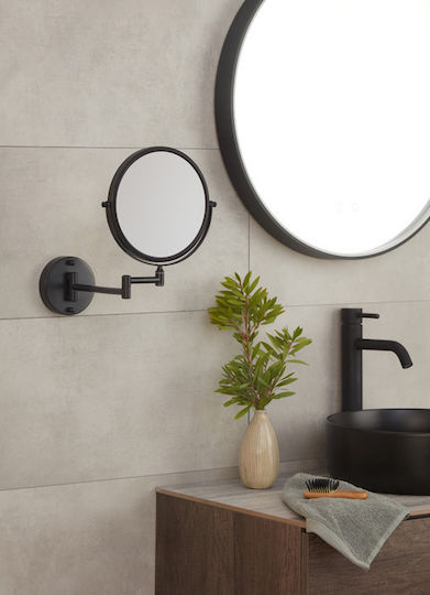 Bronze Art A080-63-MM Μεγεθυντικός Στρογγυλός από Μέταλλο 44x44cm Μαύρος