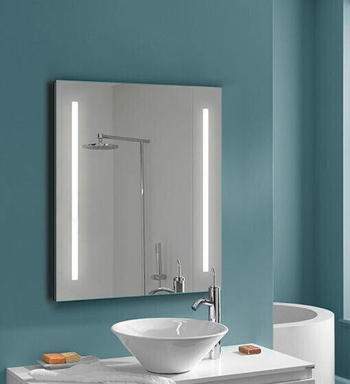 Ebir Iluminacion 246-27597CI150 Καθρέπτης LED με Ράφι 80x80cm