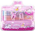 Little Tree Kids Stationery Set with Pencil, Sharpener and Eraser